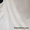 White Sport/Active Mesh 4-Way Stretch Sheer Poly Spandex Fabric