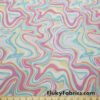Lava Marble Print Nylon Spandex 4-Way Stretch Power Mesh Fabric