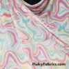 Lava Marble Print Nylon Spandex 4-Way Stretch Power Mesh Fabric