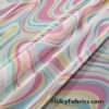 Lava Marble Print Nylon Spandex 4-Way Stretch Power Mesh Fabric
