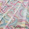 Lava Marble Print Nylon Spandex 4-Way Stretch Power Mesh Fabric