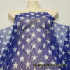 Patriotic Star Print Nylon Spandex 4-Way Stretch Power Mesh Fabric