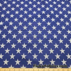 Patriotic Star Print Nylon Spandex 4-Way Stretch Power Mesh Fabric by the yard at flukyfabrics.com