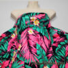 Tropical Foliage Print Nylon Spandex Fabric – Lightweight & Vibrant