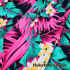 Tropical Foliage Print Nylon Spandex Fabric – Lightweight & Vibrant