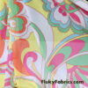 Big Abstract Floral Print Nylon Spandex Power Mesh – Bright Colors