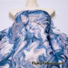 Blue Marble Mesh / Oily Water Print / Lava Design 4-Way Stretch Power Mesh Fabric