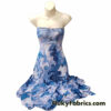 Blue Marble Mesh / Oily Water Print / Lava Design 4-Way Stretch Power Mesh Fabric