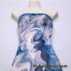 Blue Marble Mesh / Oily Water Print / Lava Design 4-Way Stretch Power Mesh Fabric