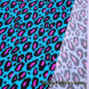 Hot Pink and Black Leopard Print 4-Way Stretch Nylon Spandex Swimsuit Fabric
