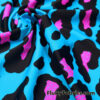 Hot Pink and Black Leopard Print 4-Way Stretch Nylon Spandex Swimsuit Fabric