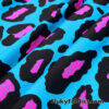 Hot Pink and Black Leopard Print 4-Way Stretch Nylon Spandex Swimsuit Fabric