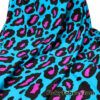 Hot Pink and Black Leopard Print 4-Way Stretch Nylon Spandex Swimsuit Fabric