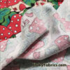 Ladybug Mushroom Village Print French Terry Cotton Knit Fabric