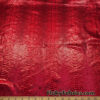 Metallic Exotic Dragon Scales Red Foil on Burgundy Crushed Ice Velvet 4-Way Stretch Fabric