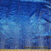 Metallic Royal Blue Exotic Dragon Scales Foil on Dusty Royal Blue Crushed Ice Velvet 4-Way Stretch Fabric