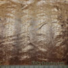 Ochre Foil Metallic Exotic Dragon Scales on Brown 4-Way Stretch Crushed Ice Velvet Fabric