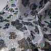 Shattered Glass Metallic Hologram Cow Print 4-Way Stretch Nylon Spandex Fabric