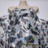 Shattered Glass Metallic Hologram Cow Print 4-Way Stretch Nylon Spandex Fabric