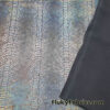 Suncatcher Metallic Exotic Iridescent Dragon Scales on Charcoal Crushed Ice Velvet Fabric