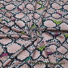 Light Brown Snakeskin Print 4-Way Stretch Nylon Spandex Fabric Swimsuit Fabric
