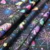 Psychedelic Halloween Mushroom Trip Print 4-Way Stretch Poly Spandex Fabric