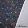 Spiders in Space Halloween Print 4-Way Stretch Poly Spandex Fabric