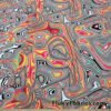 Vibrant Fiery Psychedelic Lava Swirls Nylon Spandex Fabric by The Yard @flukyfabrics.com