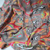 Vibrant Fiery Psychedelic Lava Swirls Nylon Spandex Fabric