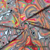 Vibrant Fiery Psychedelic Lava Swirls Nylon Spandex Fabric