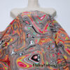 Vibrant Fiery Psychedelic Lava Swirls Nylon Spandex Fabric