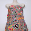 Vibrant Fiery Psychedelic Lava Swirls Nylon Spandex Fabric