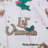 100% Cotton Jersey Fabric with Adorable Holly and Cherries Print – Lil’ Vixen Collection