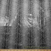 Black on White Exotic Dragon Scales Black Foil on White Crushed Ice Velvet 4-Way Stretch Fabric