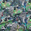 Chinese Supernatural Spirits 4-Way Stretch Nylon Spandex Fabric