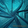 Exquisite Teal Shiny Foggy Foil Metallic Mystique Spandex Fabric