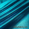 Exquisite Teal Shiny Foggy Foil Metallic Mystique Spandex Fabric