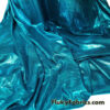 Exquisite Teal Shiny Foggy Foil Metallic Mystique Spandex Fabric