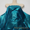 Exquisite Teal Shiny Foggy Foil Metallic Mystique Spandex Fabric