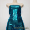 Exquisite Teal Shiny Foggy Foil Metallic Mystique Spandex Fabric