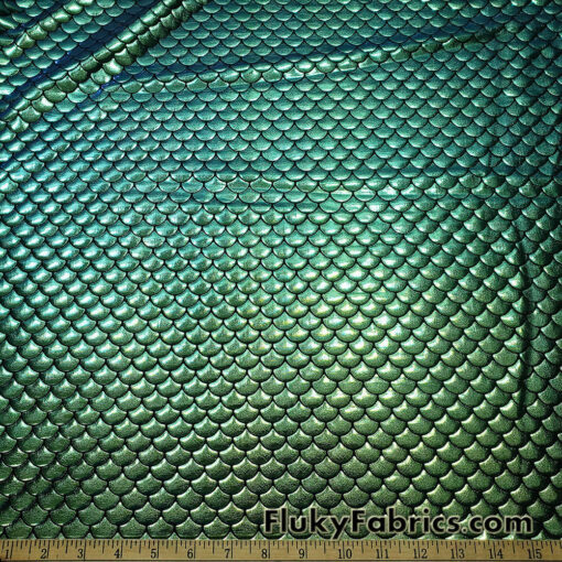 Iridescent Mermaid Scales 4-Way Stretch Fabric