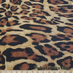 Jumbo Jaguar Print 2-Way Stretch Poly Spandex Mesh Fabric by The Yard at flukyfabrics.com