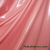 Liquid Coral Faux Latex Fabric - Glossy Imitation Latex with 4-Way Stretch by The Yard at Flukyfabrics.com