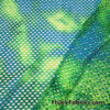 Marine Green Tie Dye Diamond Fishnet 4-Way Stretch Fabric