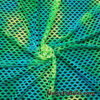 Marine Green Tie Dye Diamond Fishnet 4-Way Stretch Fabric