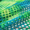 Marine Green Tie Dye Diamond Fishnet 4-Way Stretch Fabric