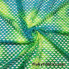 Marine Green Tie Dye Diamond Fishnet 4-Way Stretch Fabric