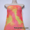 Neon Tie Dye Diamond Fishnet 4-Way Stretch Fabric