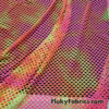 Neon Tie Dye Diamond Fishnet 4-Way Stretch Fabric