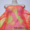Neon Tie Dye Diamond Fishnet 4-Way Stretch Fabric